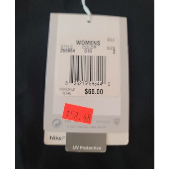 NWT Nike Golf UV protection black bermuda shorts - 2 - tennis pickleball - Picture 6 of 6